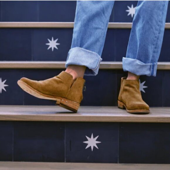 new  BEEK Suede Falcon Booties  Chestnut for women - Picture 4 of 8